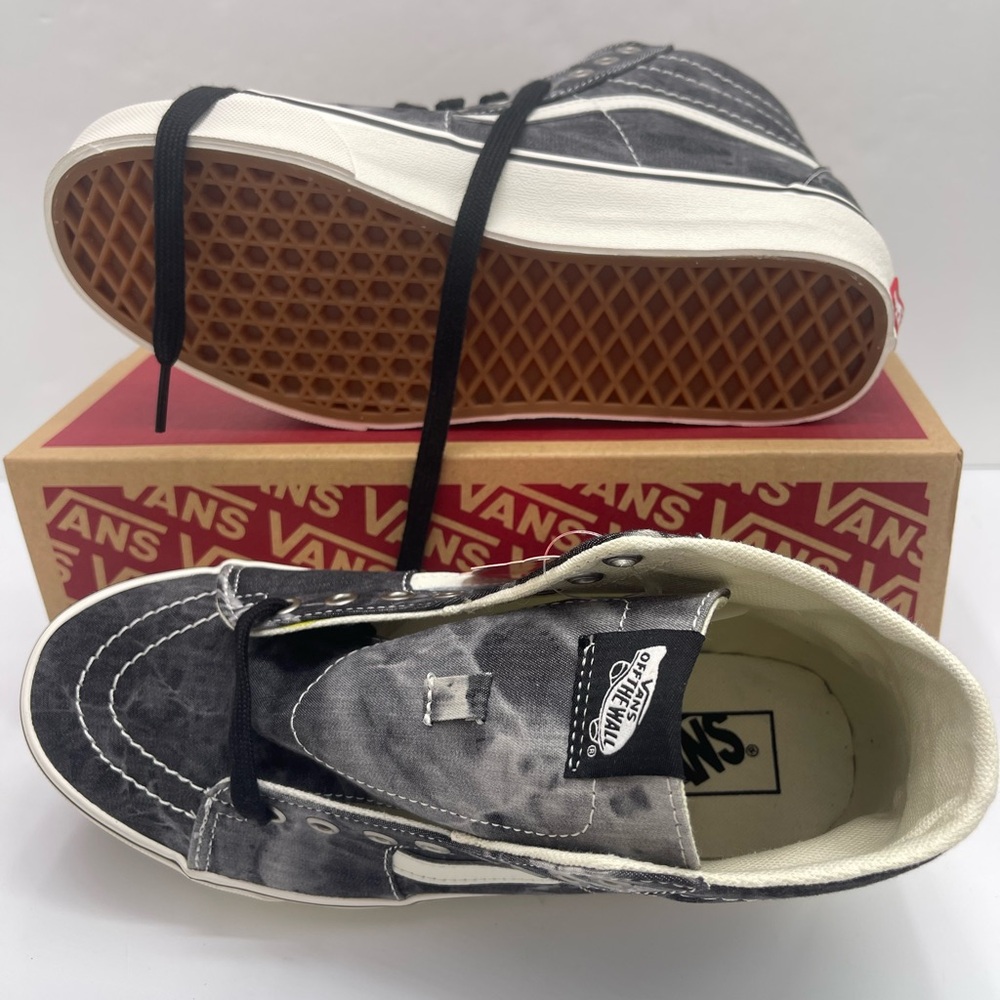Vans Men’s Sk8-Hi Tapered (Denim Destroy)Black/ Marshmallow Sneakers
VN0A4U169FL - Picture 7 of 16